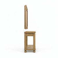 Table console de salon moderne en bois massif, branches majestueuses faites à la main, très demandée, avec cadre de miroir décoratif, disponible