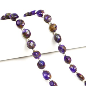 Natural Copper <b>Amethyst</b> Nugget Beads 6x8MM-8x10MM <b>Amethyst</b> Copper Turquoise Gemstone Beads Wholesale Price Bulk Jewelry Making - Product Image 5