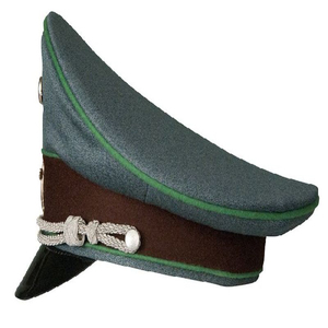 Gorra de fieltro de lana con visera estilo historiográfico, con cordón ajustable para la barbilla, reproducción del sombrero alemán de la Segunda Guerra Mundial, estilo outdoor. - Product Image 3