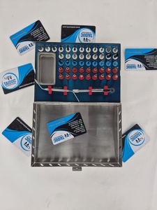 Kit de 50 Piezas para Implantes Dentales, Brocas Cónicas, Instrumentos Manuales de Acero Inoxidable, Llave, Medidor de Profundidad, Múltiples Colores, Reutilizables - Product Image 1