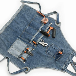 Wholesale Barber Leather <b>Aprons</b> for Men Women Hair Stylist Salon <b>Apron</b> with Multiple Leather Pockets - Product Image 4