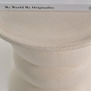 Mesa Auxiliar de Concreto Vandana Zenova Vento, Diseño de Muebles Modernos y Minimalistas - Product Image 6