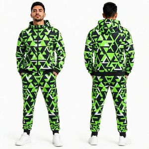 Trajes Deportivos Sublimados para Hombre con Estampado Abstracto Rojo Oscuro, Trajes Deportivos Sublimados con Cremallera de Poliéster de Alta Calidad para Actividades al Aire Libre - Product Image 5