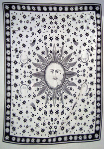 Tapiz Indio Mandala con Diseño de Elefante, Estilo Hippie Bohemio para Colgar en la Pared - Product Image 5