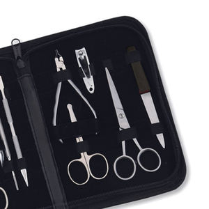 Kit de Manicura y Pedicura Profesional de Lujo de 11 Piezas, Juego de Cuidado de Uñas de Acero Inoxidable, Cortaúñas, Cortacutículas, Caja de Herramientas de Aseo - Product Image 2