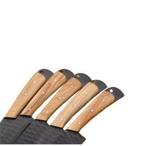 Professional 5-Piece D2 Steel Handmade Chef Kitchen <b>Knives</b> Plastic Handles Drop Point <b>Blade</b> OEM Customizable-MS Enterprise - Product Image 2