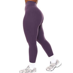 กางเกงเลกกิ้งออกกำลังกายสำหรับผู้หญิง CIYING Factory แบบเว้าลึก ตัดเย็บตามสั่ง พร้อมโลโก้ เอวสูง กระชับรูปร่าง สำหรับออกกำลังกายในยิม - Product Image 2