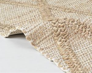 Handmade Natural Jute Abstract Area Rug Handwoven Eco-Friendly Non-Slip Pet Friendly Durable Floor <b>Carpet</b> for Living Room - Product Image 3