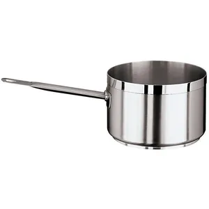 Durable stainless steel <b>sauce</b> <b>pan</b> designed for classic cooking methods with a thick base for efficient heat distribution - Product Image 2
