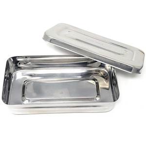 Caja de esterilización para instrumentos dentales quirúrgicos, bandeja de esterilización en autoclave de acero inoxidable, 8 x 4 x 2 pulgadas, certificación CE médica - Product Image 5