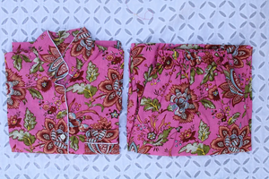 Conjunto de Pijama Coordinado con Estampado Animal para Mujer de Naaz Textile, Ropa de Dormir Informal de Verano, Suave y Transpirable, 100% Algodón, Largo hasta la Rodilla - Product Image 3