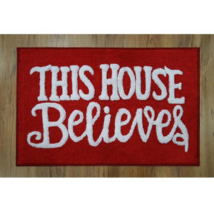 <b>Christmas</b> <b>Bath</b> <b>Mat</b> Cotton Tufted Bathmat Super Absorbent Water Washable Non-slip Rug - Product Image 1