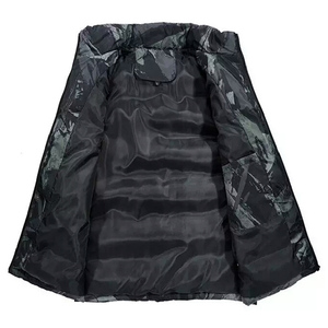 Chaleco acolchado de camuflaje para hombre al por mayor, sin mangas, cálido para invierno, con bolsillos con cremallera, ropa exterior personalizada a granel - Product Image 5