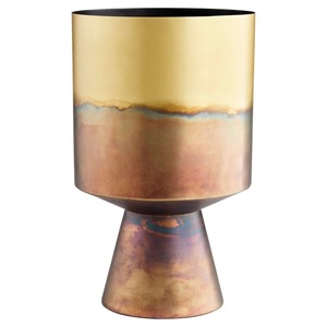 Minimalist Design Aluminium gold finish Design Gold Flower <b>Vase</b> For Home Decor Living Decor Wedding Decor - Product Image 1