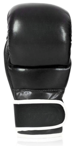 Gants de boxe en cuir pour l'entraînement, à doigts entiers, avec fermeture auto-agrippante au poignet, anti-humidité, unisexe, pour adultes de 14 ans et plus - Product Image 5
