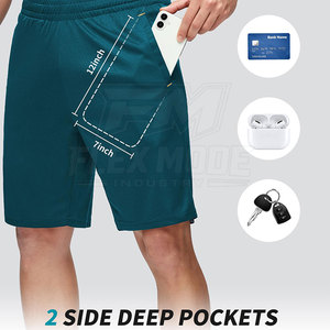 Pantalones Cortos Deportivos Casuales para Hombre, de Verano, Ligeros, de Primera Calidad, de Spandex/Poliéster, Cintura Alta, con Cordón Ajustable, Color Sólido, Ajuste Cómodo y Secado Rápido - Product Image 6