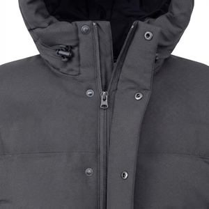 Blouson bomber décontracté pour homme à capuche, automne, 100% nylon, long, rembourré de duvet - Product Image 4
