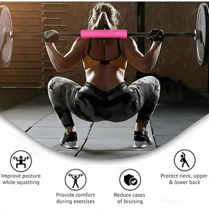 Almohadilla para barra de entrenamiento de fuerza, protección suave para el cuello para ejercicios de gimnasio, almohadilla para barra con ajuste seguro y cómodo - Product Image 4