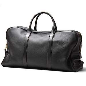 Bolsa de Viaje de Cuero Rosa Grabado en Relieve, Teñido Liso, con Asas Superiores, Etiqueta para Equipaje, Tela de 80g, Personalizable, Marca Modelo 4607 - Product Image 1