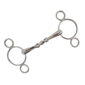บิตม้าแบบวงแหวนคู่สแตนเลส Apollo Equestrian สำหรับฝึกขี่ม้า - Product Image 5