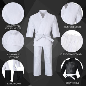 Nuevo Uniforme de Karate Ligero y Transpirable de Alta Calidad 100% Algodón para Hombre, Ropa de Artes Marciales Unisex, Opciones Personalizables - Fortleo - Product Image 6