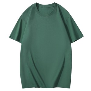 Camiseta de Manga Corta Unisex de Algodón Grueso de 205 g con Logotipo Personalizado Bordado OEM, Estilo Drop Plus Size para Hombre - Product Image 5