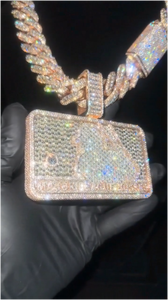 CONCEPTION Cadena de Plata de Ley Personalizada con Baño de Oro de Dos Tonos y Moissanita VVS, Tendencia, Superventas, Estilo Hip Hop, Lujosa, Unisex - Product Image 2