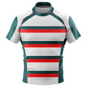 Camiseta de Rugby Personalizada para Hombre, Ropa Deportiva de Secado Rápido y Transpirable, Jersey de Entrenamiento para Partidos de Equipo, Proveedor Mayorista OEM - Product Image 5