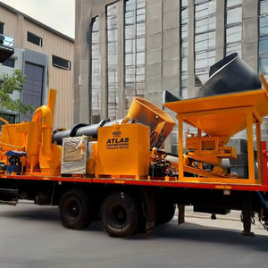 Planta mezcladora de asfalto móvil Planta mezcladora en caliente portátil para construcción de carreteras flexible - Product Image 3