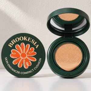 corean <b>foundation</b> Brukesia Korean K-Beauty Skin Enhancer <b>Compact</b> Cushion Glow 1.5 Light Rosy Made in Korea - Product Image 3