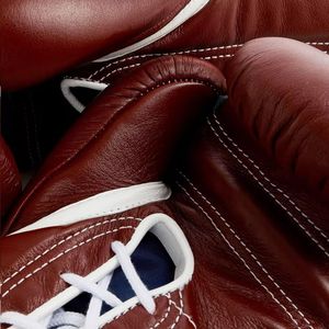Guantes de Boxeo de Cuero para Adultos, Entrenamiento, Cierre de Cordones en la Muñeca, Color Marrón, 2026, Personalizados, 12 OZ, Cuero Genuino de Alta Calidad - Product Image 5