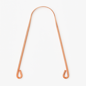 Limpiador de Lengua Portátil Ecológico y Sin Desperdicio, Raspador de Lengua de Acero Inoxidable 304 Color Oro Rosa y Cobre, para Niños y Niñas - Product Image 4
