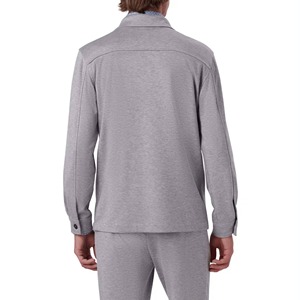 Camisa de Trabajo Personalizada, Formal, de Oficina, con Doble Bolsillo, de Algodón, Casual, con Cuello Alto, Corte Holgado, Lisa, de Manga Larga para Hombre - Product Image 5