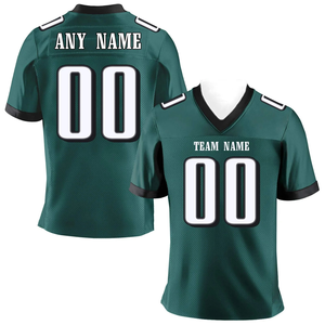 Nouveau Maillot de Football Américain Homme 2026 Tendance Léger Respirant Col en V en Tissu Mesh Manches Courtes Personnalisable Nom d'Équipe - Product Image 1