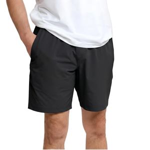 Shorts Bermuda pour homme, couleur unie, séchage rapide, taille élastique, avec poches, style décontracté, bleu clair - Product Image 2