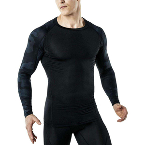 2026 Wholesale Customizable <b>Men</b> <b>Compression</b> <b>Shirts</b> Full Sleeve Gym Fitness Sports Quick Dry Breathable Rash Guard - Product Image 5