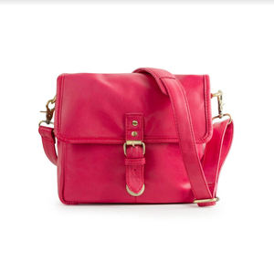 Sac à bandoulière professionnel pour appareil photo reflex numérique en cuir et toile durable, étanche, antichoc, avec fermeture éclair LCCB-0016 - Product Image 1