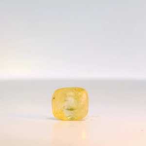 Piedra Preciosa de Zafiro Amarillo Indio Natural, Corte Cuadrado, Certificada por Terceros, Grado Excelente y Raro para Joyería Fina - Product Image 5