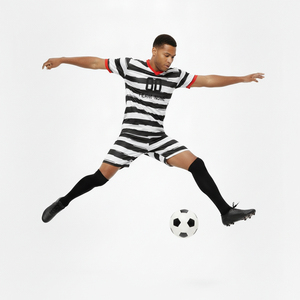 Ensemble de tenue de football unisexe respirant 100% polyester, protection UV, séchage rapide, prix de gros, nouvelle saison, vêtements de sport - Product Image 3