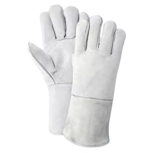 Guantes de Seguridad de Cuero Vacuno Reforzado de Primera Calidad, Guantes de Soldadura Reflectantes, Protección Contra Llamas para Manos y Brazos - Product Image 1