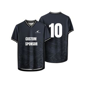 Camiseta de Fútbol Deportiva Transpirable con Estampado por Sublimación, Diseño Sólido, Personalizada, Retro, con Nombre del Equipo, Antibacteriana, Anti-UV - Product Image 6