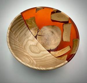 Ensaladera de Lujo Hecha a Mano con Resina Epoxi Libre de BPA y Madera de Acacia con Acabado de Alto Brillo para Decoración de Hogar de Alta Gama - Product Image 2