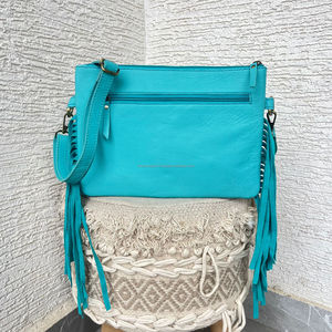 Luxury Handcrafted Tooled Cowhide Leather Fringe Bags Cute Sunflower Design Large Capacity Crossbody Shoulder Handbag for Women - Product Image 5