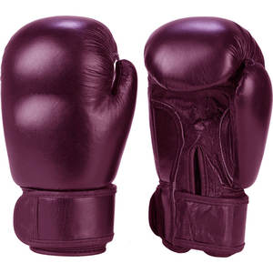 Guantes de Boxeo Profesionales de Cuero Metálico Brillante con Cierre de Cordones y Correa Ajustable para la Muñeca, 16 oz, Colores y Logotipo Personalizables - Product Image 6