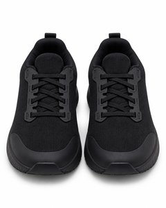 Zapatos de Senderismo Ligeros de Malla Negra con Cordones para Hombre, Zapatillas Transpirables para Caminar con Suela de Goma, Amortiguadoras, para Verano, Primavera y Otoño - Product Image 3