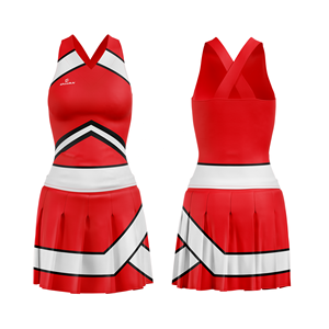 Nuevos Conjuntos de Uniformes de Porristas para Adultos, Sublimación Completa, Spandex/Poliéster, 140g, Transpirables, Antibacterianos, Personalizados para Mujer - Product Image 1