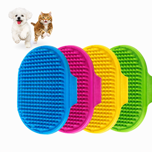 Cepillo de Baño para Mascotas de Plástico Ecológico TPR, Guante de Masaje para Perros y Gatos, Cepillo de Limpieza Suave para Eliminar el Pelo Suelto, para el Cuidado de Mascotas en el Hogar - Product Image 1
