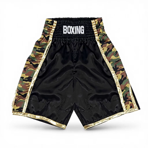 Shorts de kickboxing professionnels, coupe traditionnelle Muay Thai, best-seller, haute qualité, 100% polyester, short de Muay Thai - Product Image 1