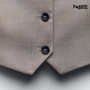 Top corto OEM para mujer, chaleco sin mangas, trajes elegantes de calle, botones, Color básico, algodón orgánico, lona transpirable - Product Image 5