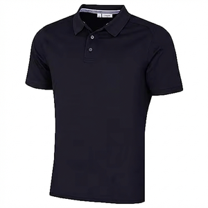 Chemise en coton tricoté uni pour homme avec logo personnalisé, de haute qualité, respirante, coupe ajustée, piqué, pour le golf, manches courtes, été - Product Image 1